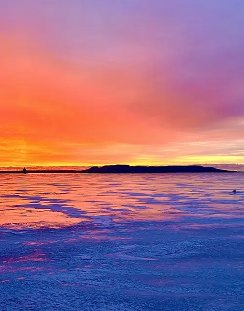 sleeping giant sunset